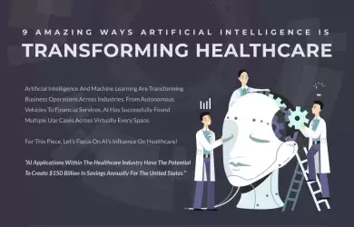 artificial intelligence is transforming healthcare infographic